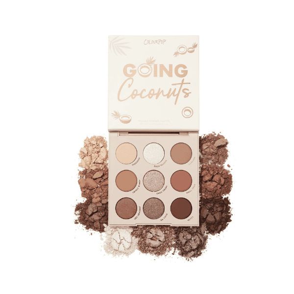 Colourpop pressed powder eyeshadow palette (GOING COCONUTS)