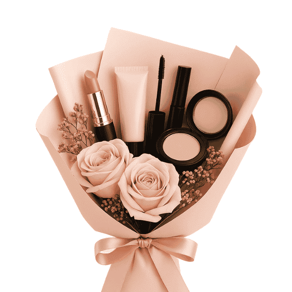 Classic Makeup Bouquet Wrapping (5–9 Items)